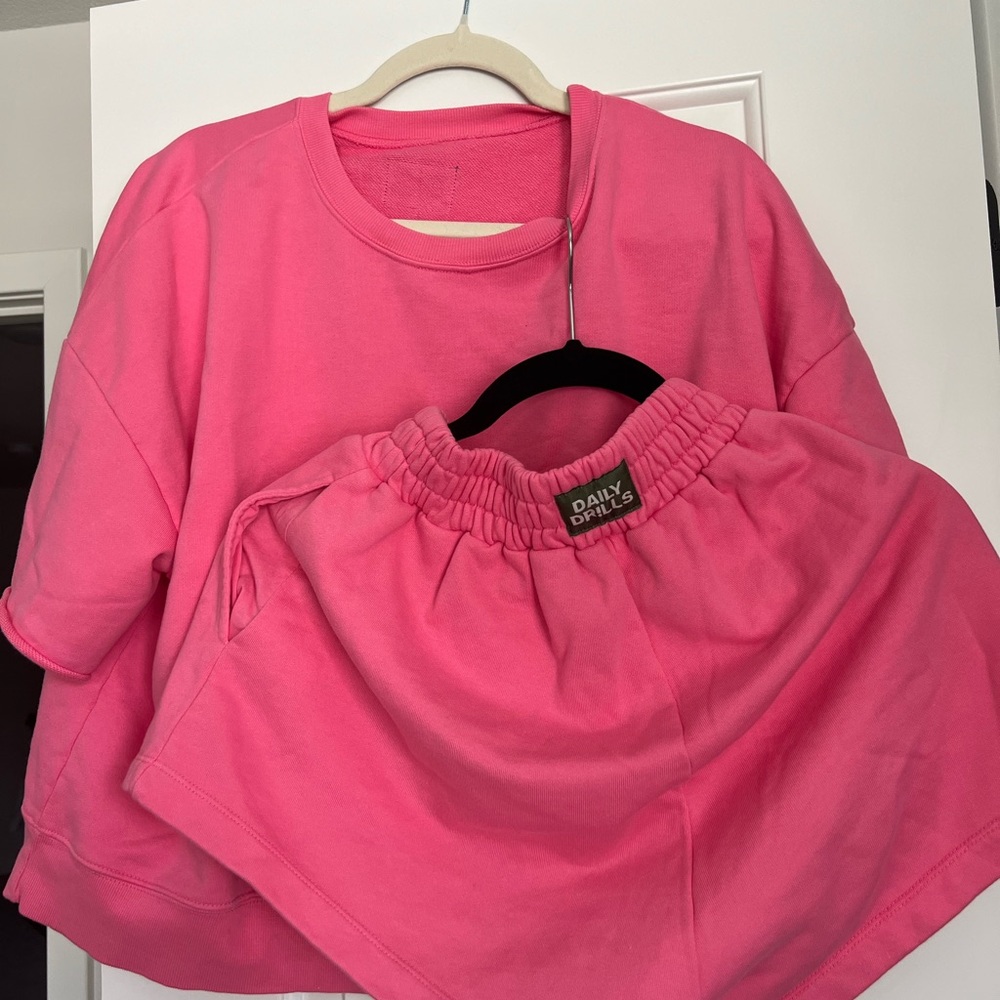 Daily Drills Vibrant Pink Lounge Set